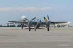 KA114 taxies in following a flight.