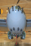 Close up of KA114's nose, machine guns and cannon from directly in front of the aircraft.