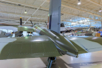 KA114's tailcone, tailplane and fin from behind the aircraft.