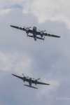 KA114 flying with the B-25.