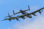 KA114 in formation with the Lancaster.