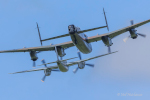 KA114 in formation with the Lancaster.