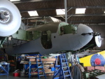 Overall view of the front fuselage of TA122 from the front-starboard quarter.