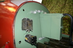 Detail of the armour plate and brackets in the image above.