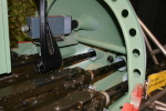 A more detailed shot of the inside of the metal nose cone.