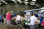 TA122 peeking out over the signing event taking place at the museum.