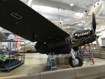 View of TV959 from underneath the leading edge of the starboard wing. Note the access panels removed from the under surface of the wing